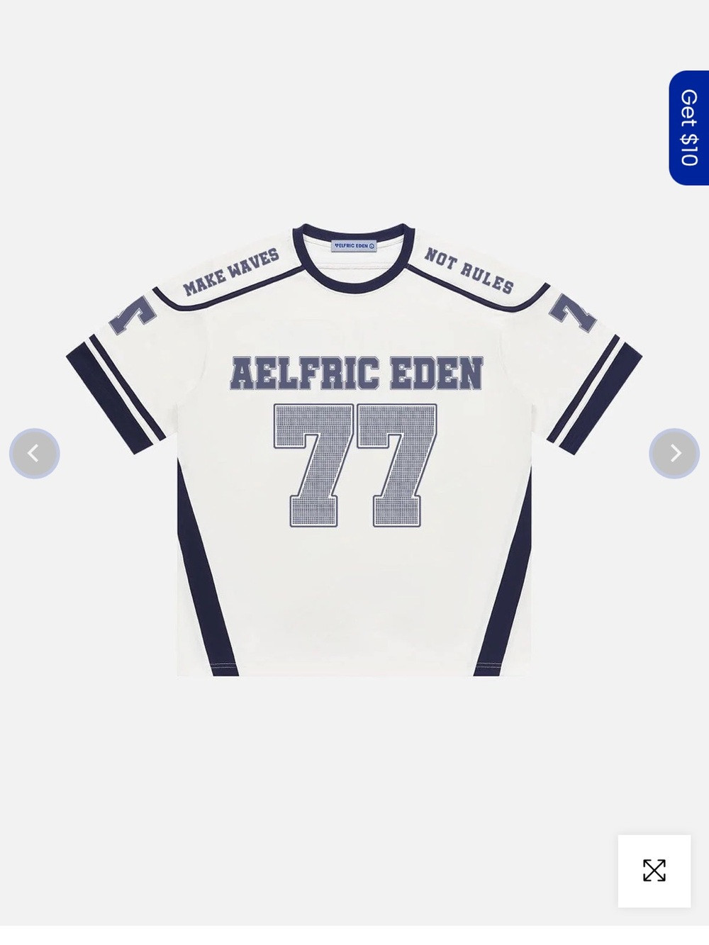 Aelfric Eden White & Navy '77 Athletic Graphic Tee